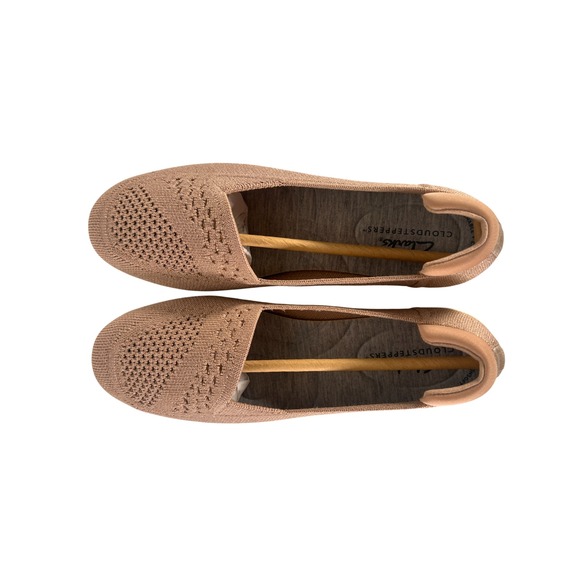 Clark's Carly Star Cloudstepper Women shimmery Metallic Glitter Taupe Bronze 7.5 - Picture 4 of 11